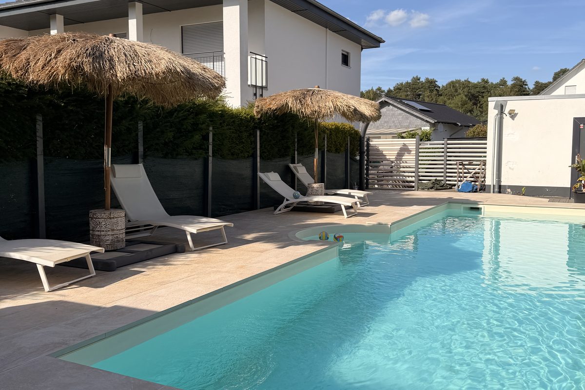 Poolbau – Detailaufnahme